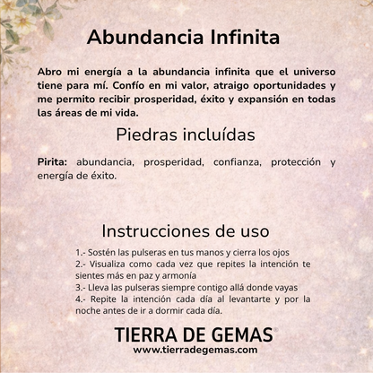 Abundancia Infinita (pulsera pirita 6mm)
