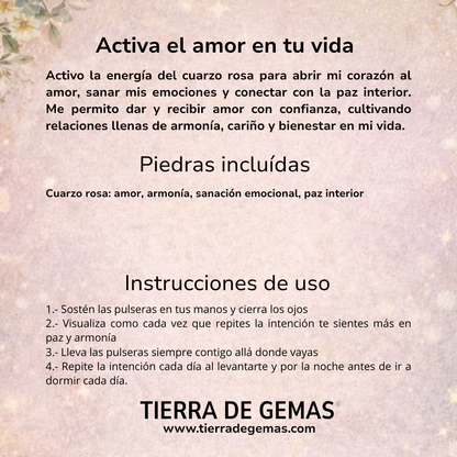 Activa el amor en tu vida (collar corazón cuarzo rosa 2x2 cm)