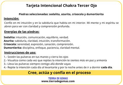 Chakra Tercer Ojo - Set 4 pulseras