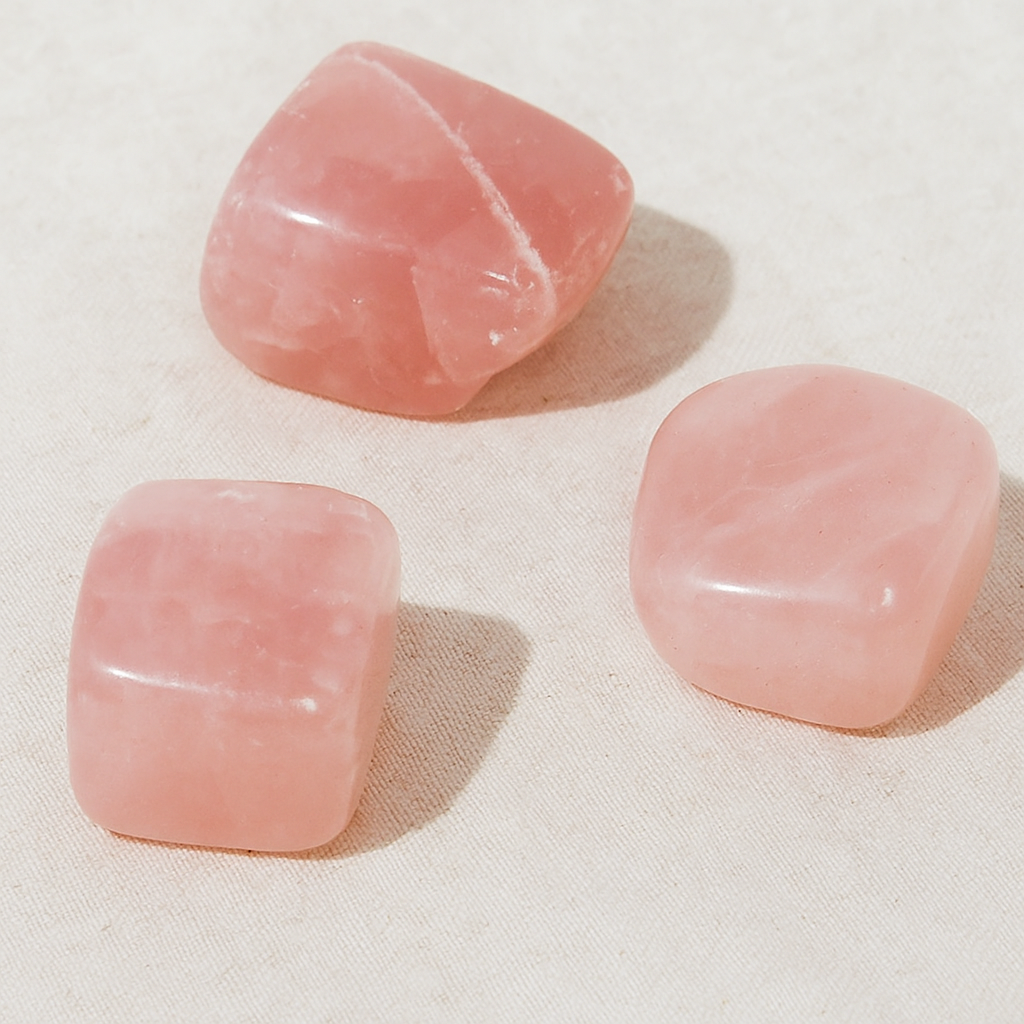 Pack 3 piedras Cuarzo rosa - Amor Propio