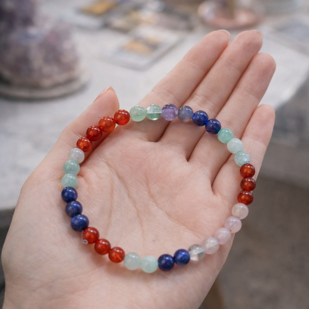 Alineación del Corazón y la Mente (Pulsera bolas 4mm)