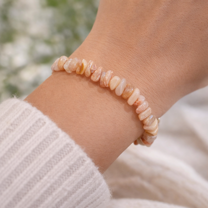 Pulsera piedra sol chip elástica