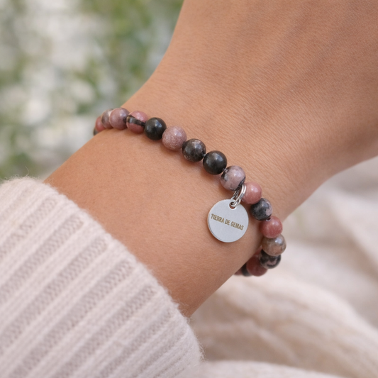 Pulsera rodonita bolas 6mm