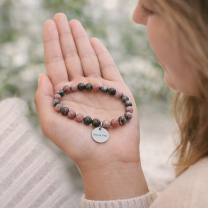 Pulsera rodonita bolas 6mm