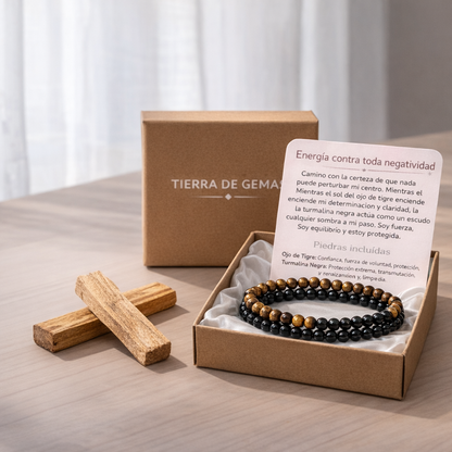 Energía contra toda negatividad - Pack 2 pulseras poderosas