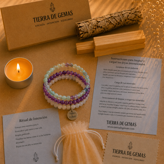Espiritualidad y Serenidad - Pack 3 pulseras poderosas