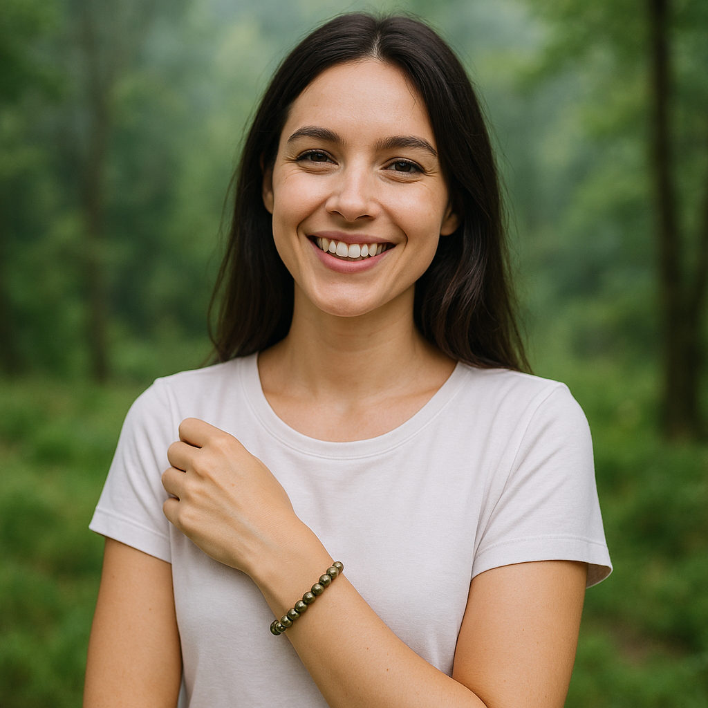 Pulsera Abundancia Infinita - Pirita 6mm