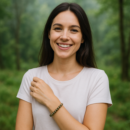 Pulsera Abundancia Infinita - Pirita 6mm