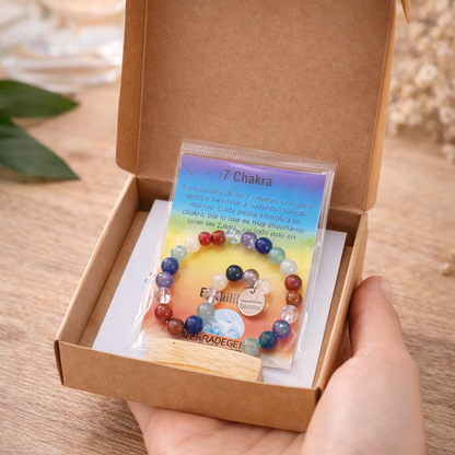 Armonía para tu Alma (pulsera 7 chakras bolas 6mm)