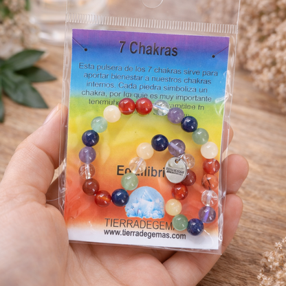 Armonía para tu Alma (pulsera 7 chakras bolas 6mm)