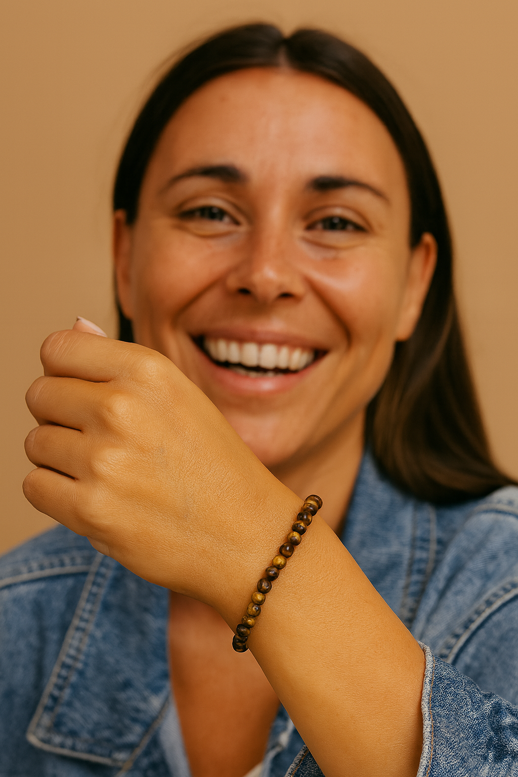 Despierta Tu Poder Interior - Pulsera ojo de tigre bolas 4mm