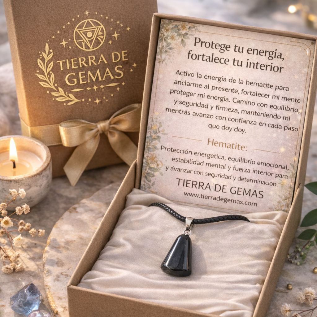 Equilibrio, fuerza y protección cada día (collar hematite rodado 1-2 cm)