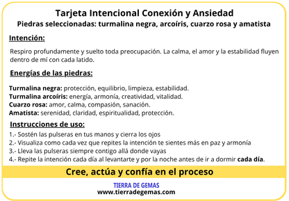 Conexión y Ansiedad - Pack 4 pulseras poderosas