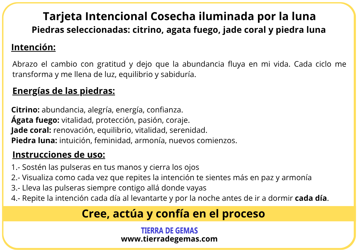 Cosecha iluminada por la luna - Set pulseras