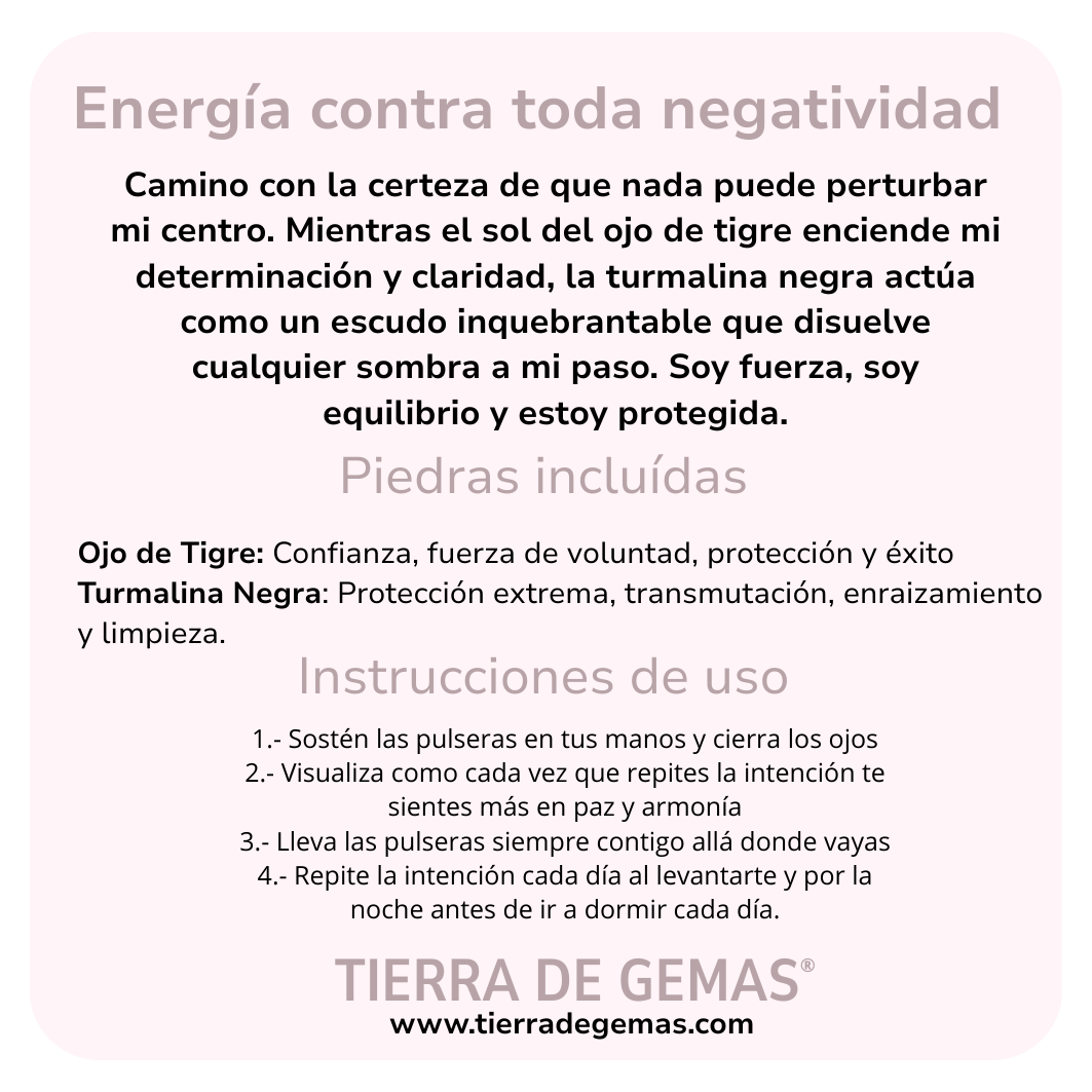 Energía contra toda negatividad - Pack 2 pulseras poderosas