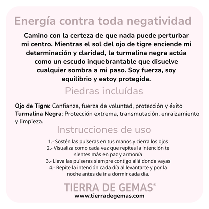 Energía contra toda negatividad - Pack 2 pulseras poderosas