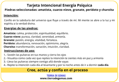 Energía Psíquica - Pack 5 pulseras poderosas
