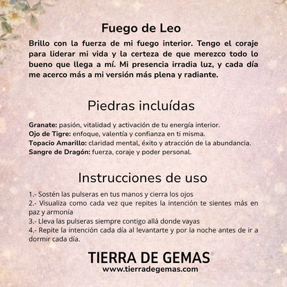Set Pulseras Leo