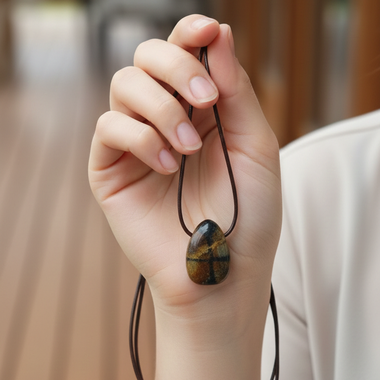 Collar quiastolita perita 3 cm