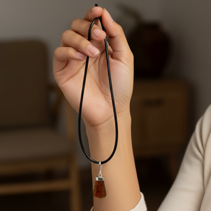 Collar granate punta 2 cm