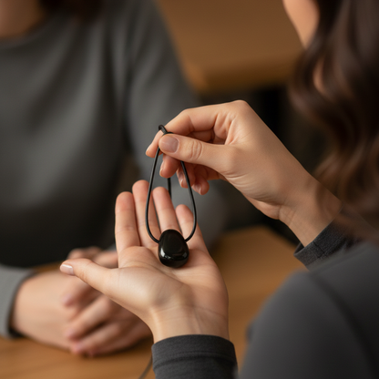 Collar azabache perita 3-4 cm