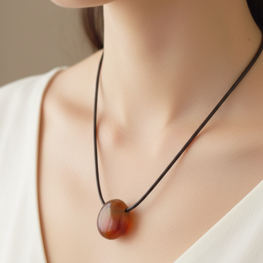 Collar carneola perita 3-4 cm