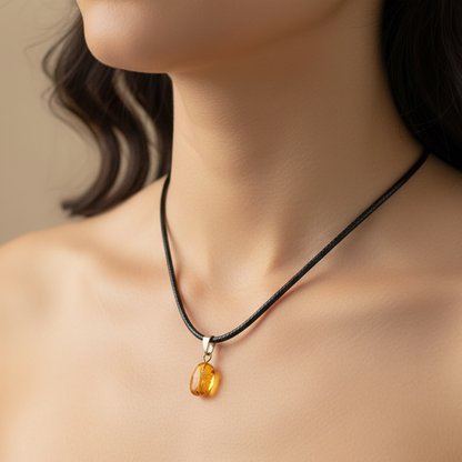 Collar ambar natural 1-2 cm