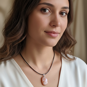 Collar piedra sol plano 3 cm