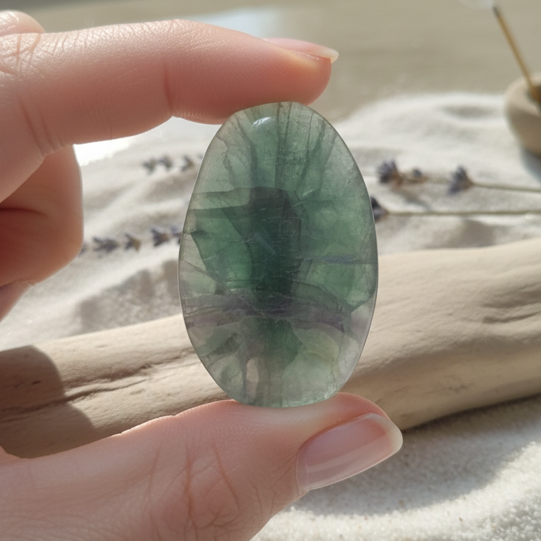 Piedra chakra fluorita 3-4 cm