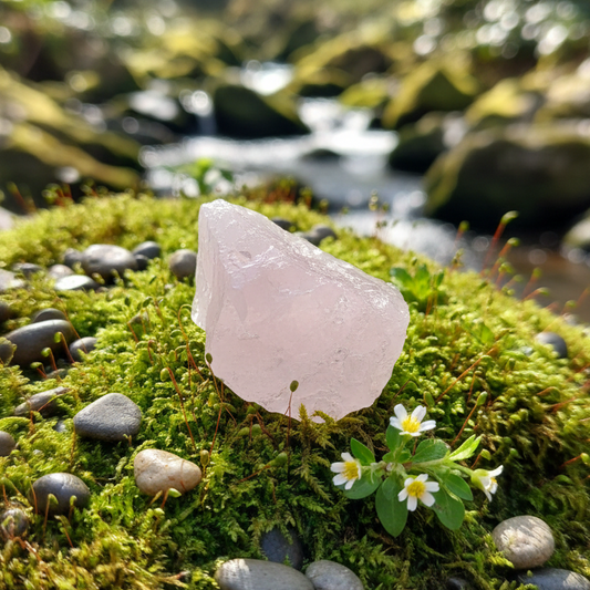 Piedra Cuarzo Rosa En Bruto 3-4 cm