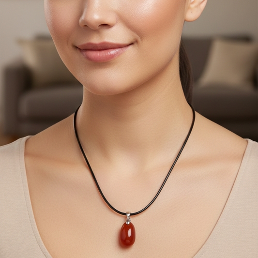 Collar carneola rodado 1,5 - 2 cm