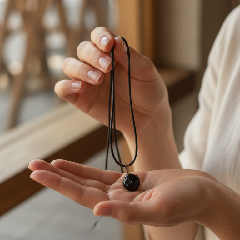 Collar onix rodado 1-2 cm