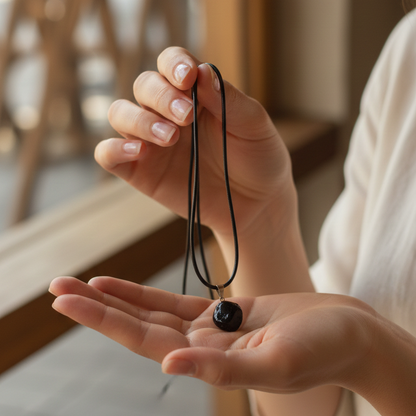 Collar onix rodado 1-2 cm