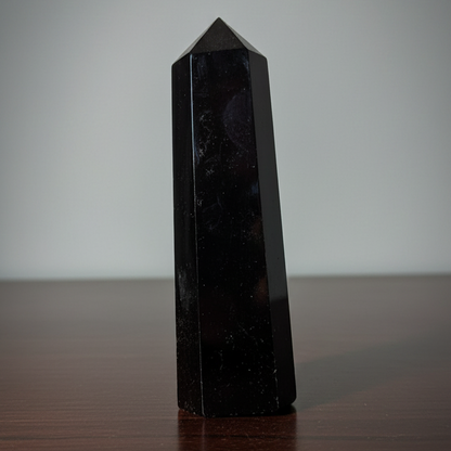 Punta obsidiana negra 6-7 cm