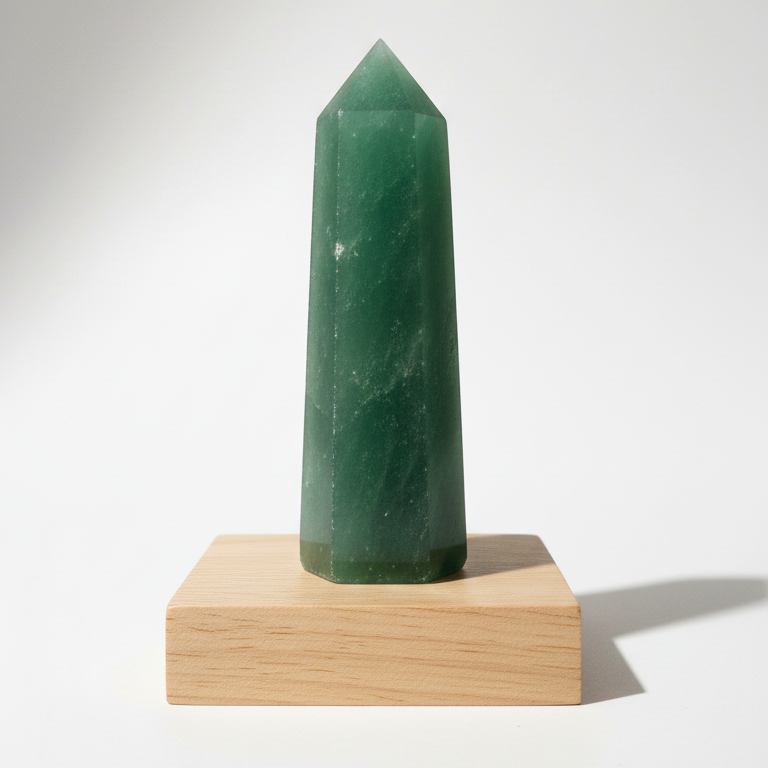 Punta cuarzo verde 6-7 cm