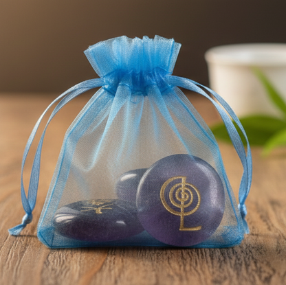 JUEGO SIMBOLOS REIKI AMATISTA 3,5 CM