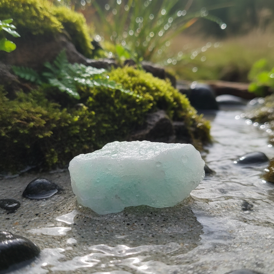 Aguamarina en bruto 3-4 cm