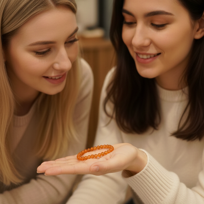Pulsera carneola bolas 4mm