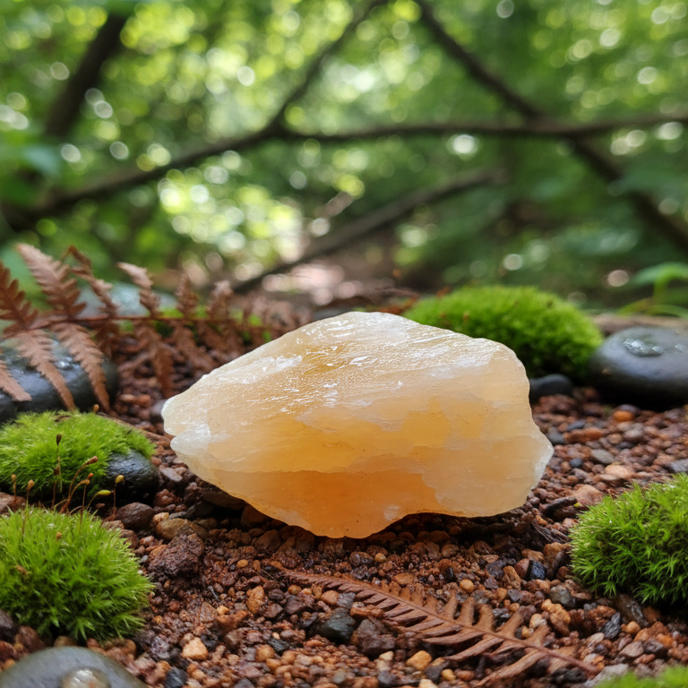 Calcita Naranja en bruto 5-6 cm