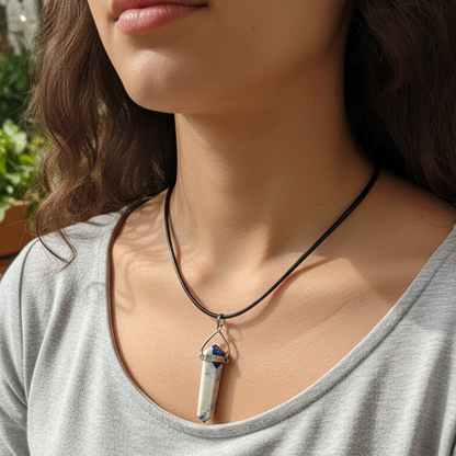 Collar Sodalita punta balancin 3-4 cm