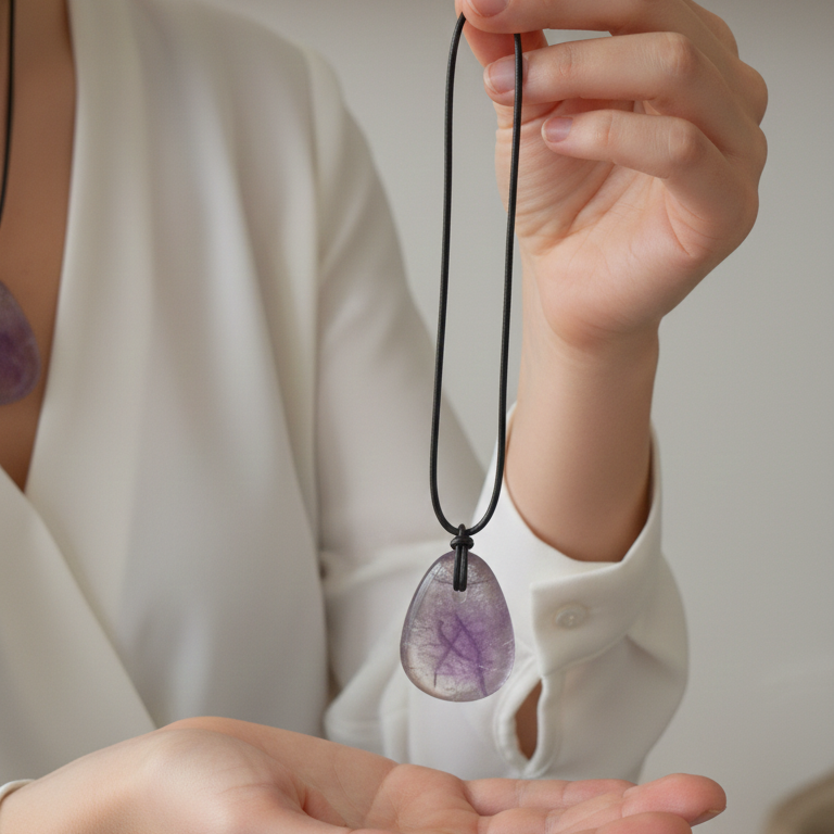 Collar amatista pacificador 3-4 cm