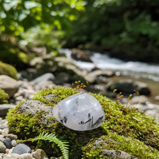 Rodado Cuarzo con turmalina 3-4 cm