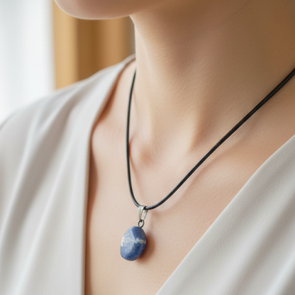 Collar Sodalita rodado 1-2 cm