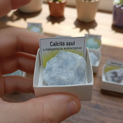 Calcita Azul en bruto 3-4 cm