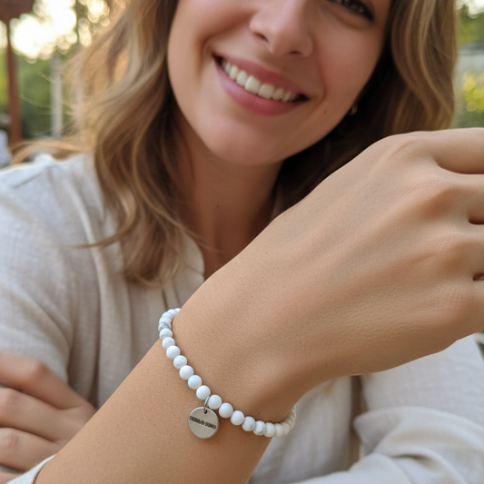 Pulsera magnesita bolas 4mm