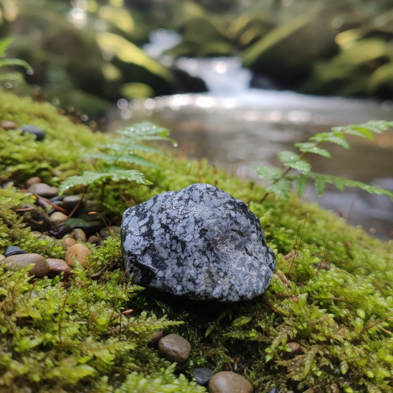 Obsidiana nevada en bruto 3-4 cm