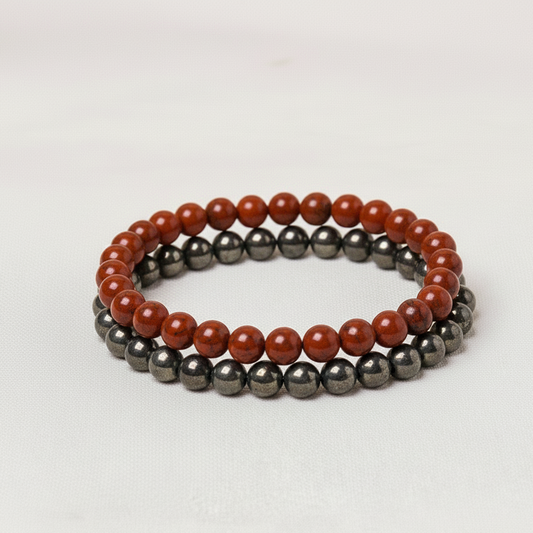 Estabilidad y Abundancia - Pack 2 pulseras poderosas