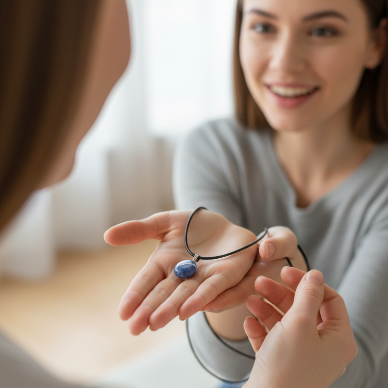 Collar Sodalita rodado 1-2 cm