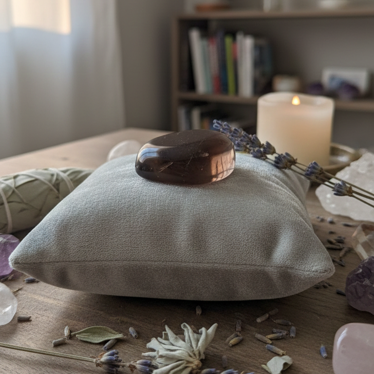 Piedra Chakra cuarzo ahumado 3-4 cm