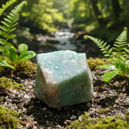 Amazonita en bruto 3-4 cm